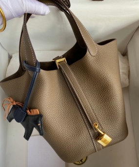 에르메스 피코탄 락22 에토프 금장 소가죽